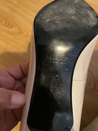 Lote zapatos y sandalias beige y marrón