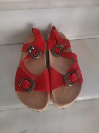 Sandalias plataforma rojas