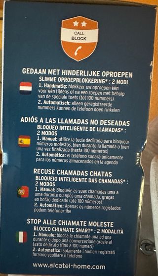 Teléfono Inalámbrico Dúo Alcatel XL785