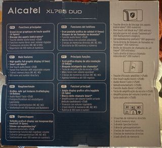 Teléfono Inalámbrico Dúo Alcatel XL785