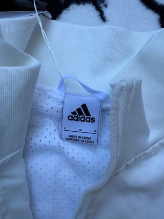 Chaqueta Adidas A.C Milan Blanca y Roja