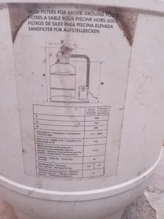 Filtro de arena para piscina