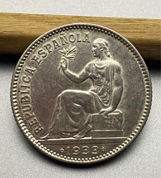 1 Peseta 1933, II República Española, *3 *4