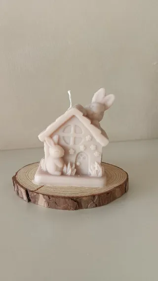 Candele Pasquali a forma di coniglio e uovo