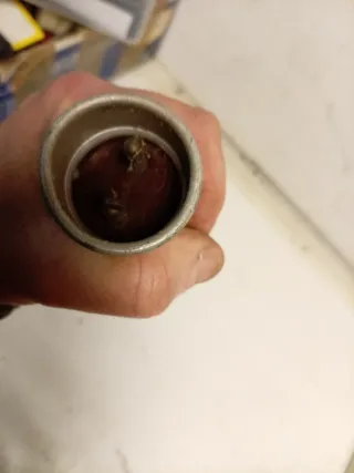 Estañador antiguo madera y metal