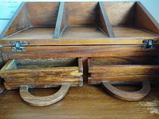 Escritorio madera estilo colonial