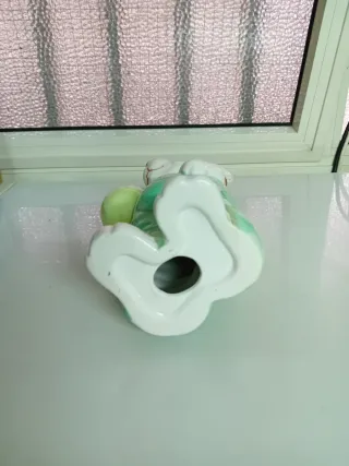 Coniglietto Pasquale Ceramica Uovo