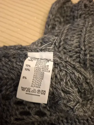 Chaqueta de punto gris talla única