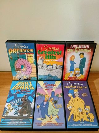 6 VHS The Simpsons - Italiani