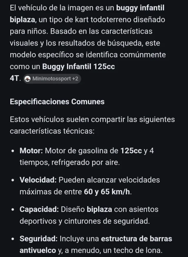 Buggy todoterreno rojo y negro