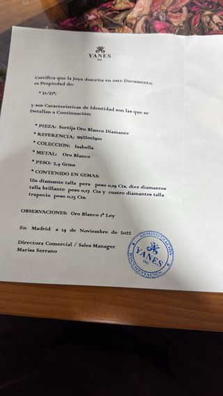 Anillo de compromiso Yanes