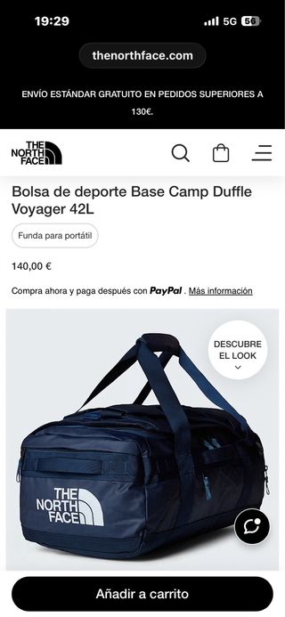 Bolsa Viaje The North Face Base Camp Duffle 42L