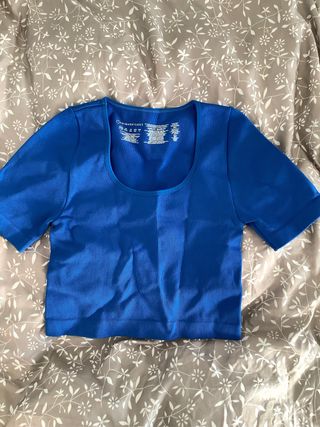 Top deportivo azul eléctrico Primark Talla S