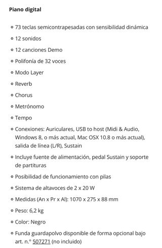 Piano Digital SP-120