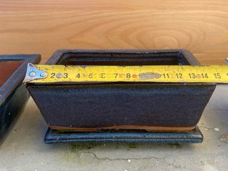 Vaso para bonsai em cerâmica e terracota