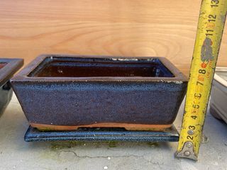 Vaso para bonsai em cerâmica e terracota