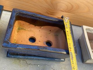 Vaso para bonsai em cerâmica e terracota