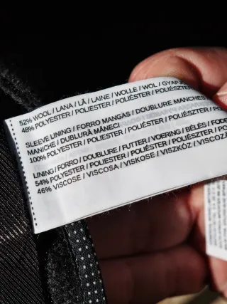 Abrigo Mango Man Lana Gris Talla L