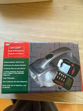 Juego destornilladores T con linterna