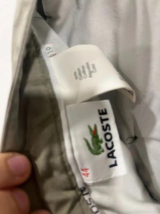Lacoste Pantalón Chino Khaki Talla 44 M Old Money