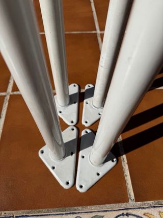 Juego 4 Patas Metal para Escritorio 71 cm