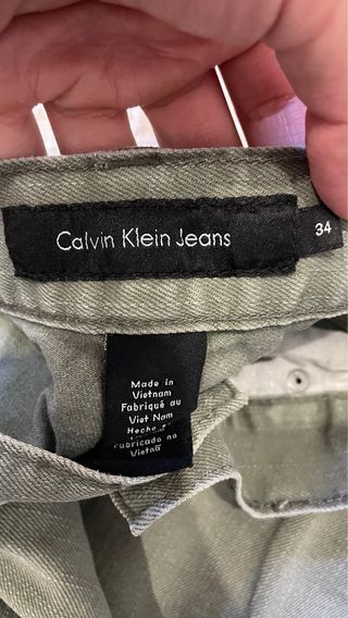 Pantalón Calvin Klein Verde Talla 34