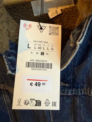 Cazadora vaquera Zara con forro de borreguito