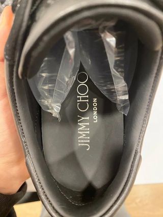 Jimmy Choo London Sneakers Piel Negro...