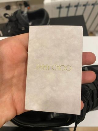 Jimmy Choo London Sneakers Piel Negro...