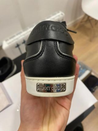 Jimmy Choo London Sneakers Piel Negro...