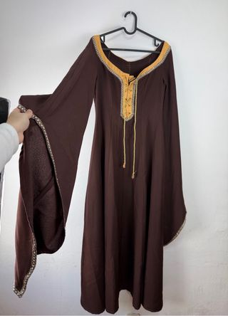 Vestido Medieval Toledo Marrón Chocolate Talla M