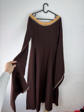 Vestido Medieval Toledo Marrón Chocolate Talla M