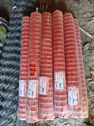 Lote 3 Mallas de señalización Naranja