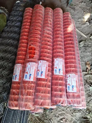 Lote 3 Mallas de señalización Naranja
