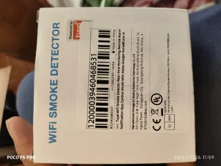 Detector de humo blanco