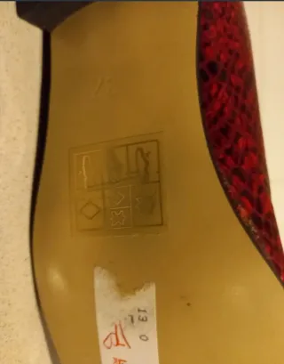 Manoletinas MYRYS rojas y negras