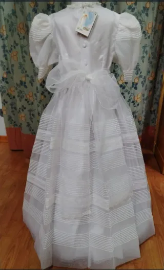 Vestido Comunión Blanco Nuevo Talla 110