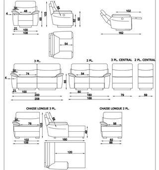 SOFA RELAX ELECTRICO XENIA