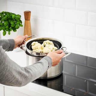 Vaporera Plegable Acero Inoxidable