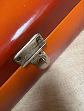 Caixa Esmaltada Anos 70 Laranja