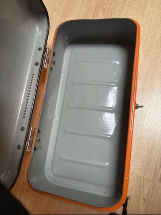 Caixa Esmaltada Anos 70 Laranja
