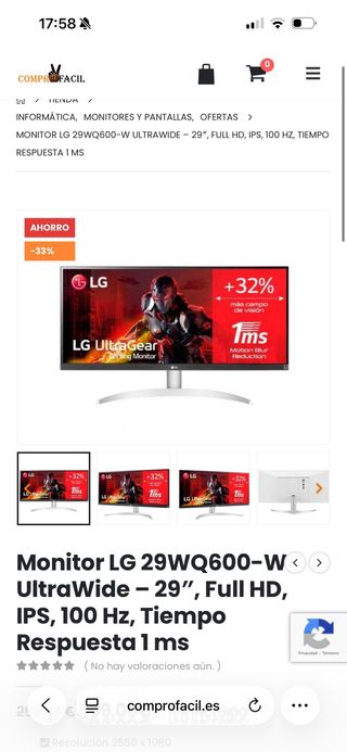 Monitor LG Nero