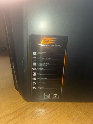 PC Acer Predator G5920 i7 3770 8GB RAM GTX660