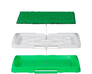 Lettiera per cani con erba sintetica 47x34x6cm