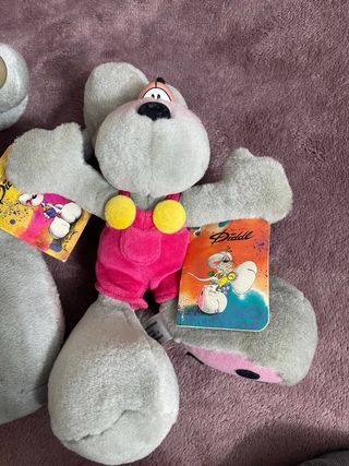 Coppia Peluche Diddl e Diddlina Vintage