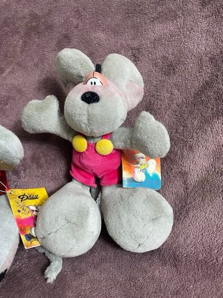 Coppia Peluche Diddl e Diddlina Vintage