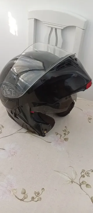 Casco Agv Compact Negro Brillo Talla S