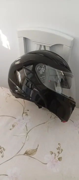 Casco Agv Compact Negro Brillo Talla S