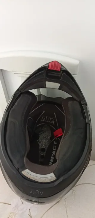 Casco Agv Compact Negro Brillo Talla S