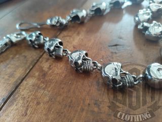 Catena portafoglio teschio skull